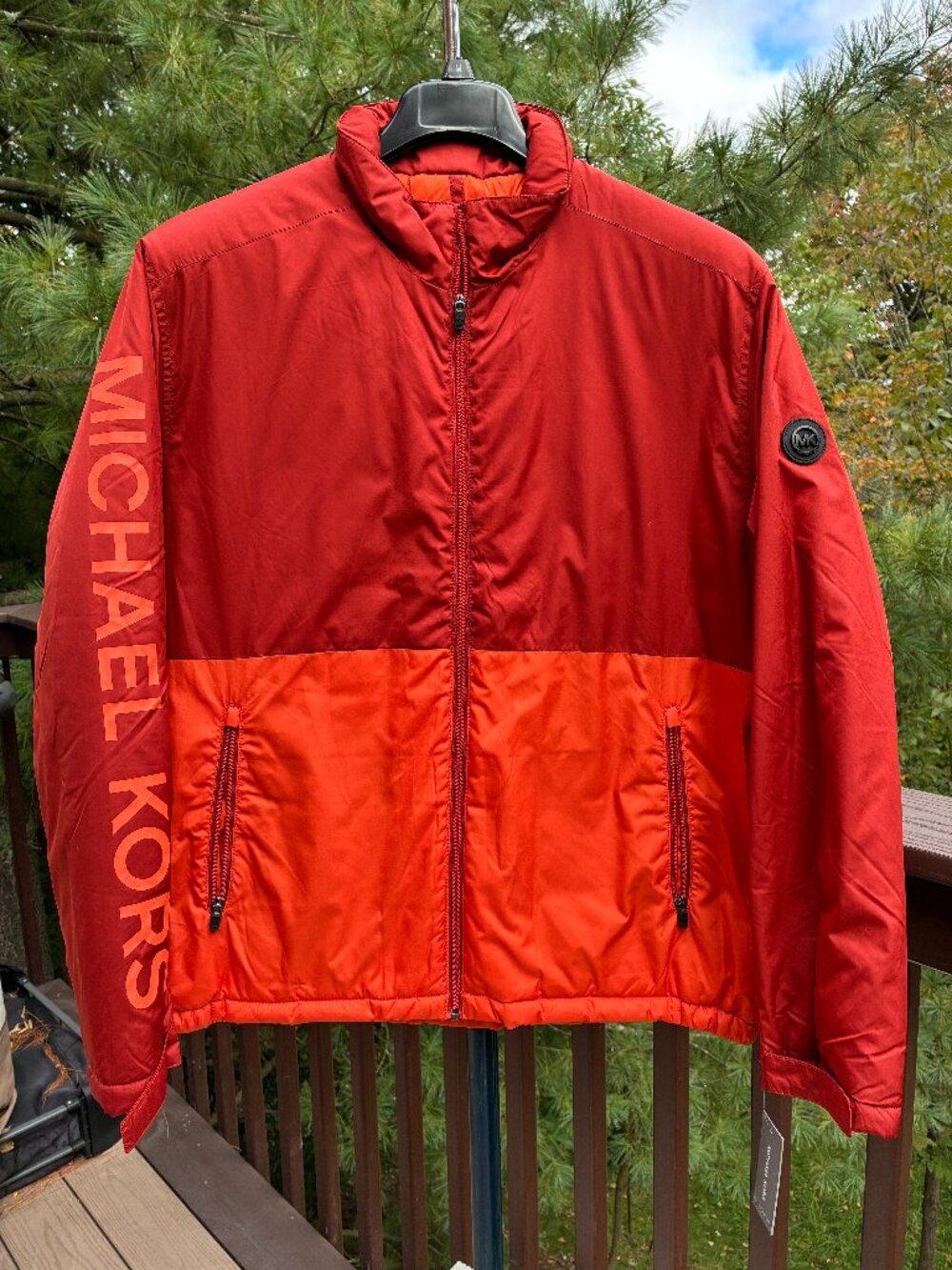 Michael Kors Full Zip Windbreaker, Extra Large